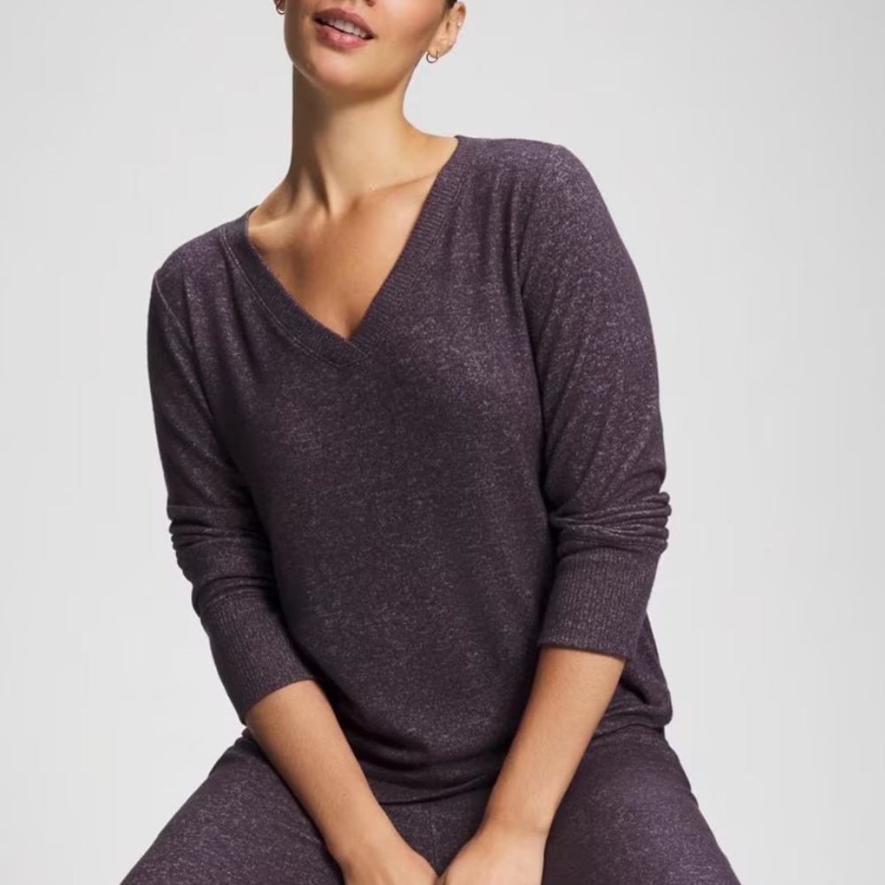 Soma CozyLuxe Pajama Long Sleeve & Shorts Set